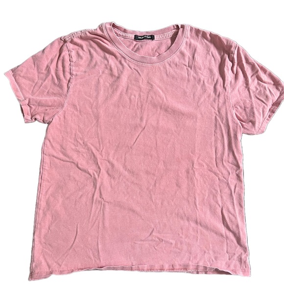 TALENTLESS PALE PINK FULL LENGTH SHORT SLEEVE MODAL TSHIRT SIZE XS - Picture 1 of 5